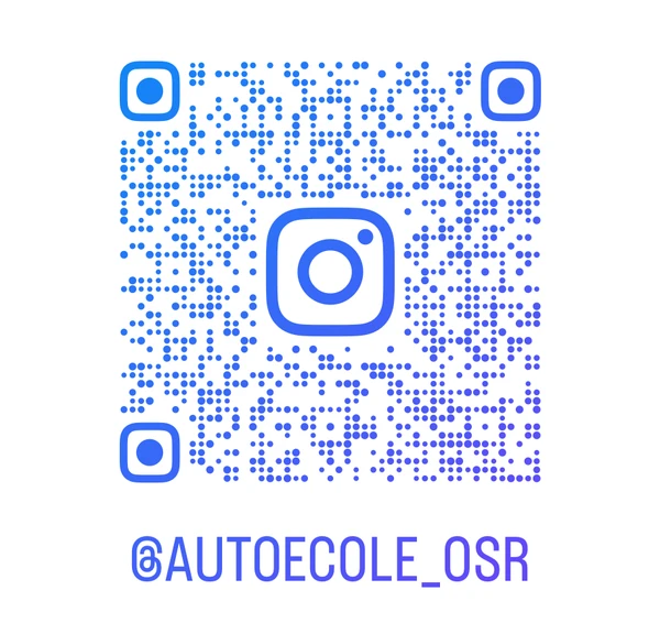 QR code vers le compte Instagram @autoecole_osr